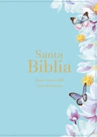 Biblia RVR 1960 Letra Súper Gigante Símil Piel Azul Claro (Bible RVR 1960 Super Giant Print LeatherLike Light Blue Butterfly (Spanish Edition) 8418853069 Book Cover