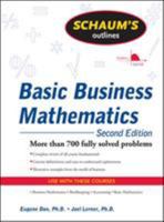Schaum's Outline of Basic Business Mathematics, 2ed (Schaum's Outline Series) 0070381828 Book Cover