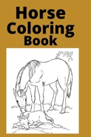 Horse Coloring Book: Kids for Ages 4-8 B0BBCWM47V Book Cover