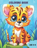 Coloring Book: Awesome Animals Coloring Book for Kids Age 4-8 B0CVQZQBY7 Book Cover