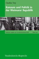 Konsum Und Politik in Der Weimarer Republik 352535715X Book Cover