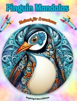 Pinguin Mandalas Malbuch für Erwachsene Anti-Stress-Motive zur Förderung der Kreativität: Mystische Bilder von Pinguinen, die Stress abbauen und den G B0CQ6FR74F Book Cover