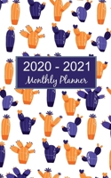 2020 - 2021 Monthly Planner: 2020 Cactus January to December Planner 1696172926 Book Cover