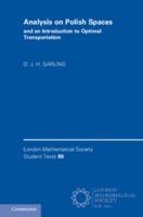 Analysis on Polish Spaces and an Introduction to Optimal Transportation 1108421571 Book Cover