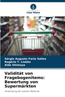 Validität von Fragebogenitems: Bewertung von Supermärkten (German Edition) 6207705688 Book Cover