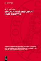 Sprachwissenschaft Und Akustik 311274618X Book Cover