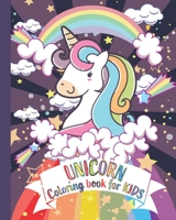 Unicorn coloring book for kids: kids Coloring Book with Beautiful and funny Unicorn Designs. A good activity book for kids, children and girls ages 4- B08F6QNTH3 Book Cover