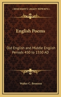 English Poems: Old English and Middle English Periods 450 to 1550 AD 1162806354 Book Cover