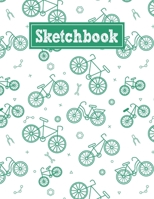 Sketchbook: 8.5 x 11 Notebook for Creative Drawing and Sketching Activities with Unique Bicycle Themed Cover Design 1709822198 Book Cover