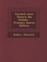 Versuch Einer Theorie Des Schlafs 1022591401 Book Cover