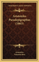 Aristoteles Pseudepigraphus 1165315629 Book Cover