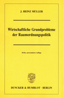 Wirtschaftliche Grundprobleme Der Raumordnungspolitik 3428074769 Book Cover