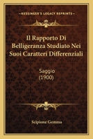 Il Rapporto Di Belligeranza Studiato Nei Suoi Caratteri Differenziali: Saggio (1900) 1149134380 Book Cover