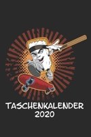 Taschenkalender 2020: Taschenkalender für Sept. 2019 bis Dezember 2020 A5 Terminplaner Wochenplaner Terminkalender Wochenkalender Organizer mit Sushi ... Skateboard Skateboarder (German Edition) 1692824295 Book Cover