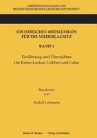 Historisches Ortslexikon Fur Die Niederlausitz. Band 1 394191989X Book Cover