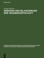 Grenzen Der Bilanzierung Der Wasserwirtschaft 3112533593 Book Cover