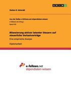 Bilanzierung aktiver latenter Steuern auf steuerliche Verlustvorträge: Eine empirische Analyse 3656175020 Book Cover