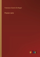 Poesie varie (Italian Edition) 3385065836 Book Cover
