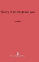Theory of International Law 0674434153 Book Cover
