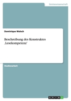Beschreibung des Konstruktes 'Lesekompetenz' 3640933591 Book Cover