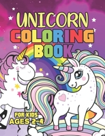 Unicorn Coloring Book for Kids Ages 2-4: A Beautiful collection of 55 Unicorns Illustrations for hours of fun! 1695616561 Book Cover