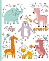 I Spy animals: i spy book ages 3-7 | i spy book level 2 | Size = 8 inch ×10 inch 1696989841 Book Cover