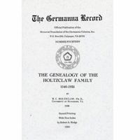 The Genealogy of the Holtzclaw Family: 1540-1935 1940945046 Book Cover