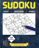 Sudoku Puzzle Book for Grown Ups: Great Medium to Hard Sudoku Puzzles with Solutions/ Over 120 Sudoku Puzzles for Grown Ups 1803858583 Book Cover