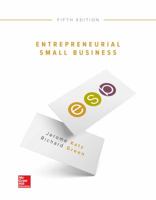 Entrepreneurial Small Business 1259060616 Book Cover