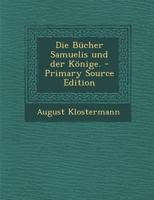 Die B�cher Samuelis und der K�nige. 1017828202 Book Cover