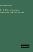 Die Rechtsentwickelung in Deutschland und deren Zukunft 356394704X Book Cover