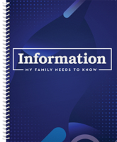 Information My Family Needs to Know Organizer (Blue) 1639388648 Book Cover