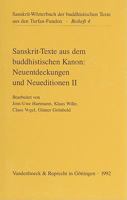 Sanskrit-Texte Aus Dem Buddhistischen Kanon, Neuentdeckungen Und Neueditionen: Zweite Folge 3525261535 Book Cover