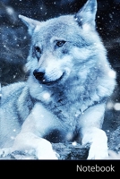 Notebook: Loup Carnet / Journal / Livre d'écriture / Calepin / Agenda / Notes - 6 x 9 pouces (15,24 x 22,86 cm), 110 pages, surface brillante. 1675919208 Book Cover