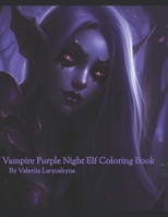 Vampire Purple Night Elf Coloring Book B0C51TXRQ5 Book Cover