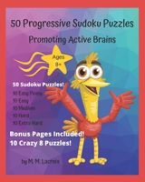 50 Progressive Sudoku Puzzles: Promoting Active Brains B08KMK6QHX Book Cover
