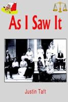 As I Saw It 1414053827 Book Cover