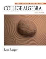 Student Solutions Manual for Cohen's College Algebra 0534368999 Book Cover