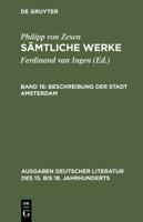 Philipp Von Zesen Samtliche Werke (Ausgaben Deutscher Literatur Des, 28) (German Edition) 311016471X Book Cover