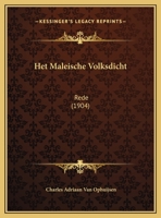 Het Maleische Volksdicht: Rede 1169618707 Book Cover