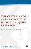 Criteria for Authenticity in Historical-Jesus Research 0567043606 Book Cover