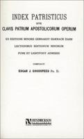 Index Patristicus 1592441688 Book Cover