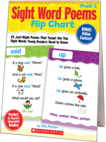 Sight Word Poems Flip Chart: 25 Just-Right Poems That Target the Top Sight Words Young Readers Need to Know 0545115949 Book Cover