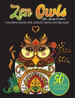 Zen Owls Coloring Book For Adults , Teens and Big Kids: Owl Lovers Gift , Easy , Stress Free Mandala Designs . Adult Relaxation Activities For ... Thoughtful Coloring Book Gift for Owl Lovers B08WK619TF Book Cover