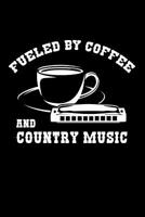 Fueled by Coffee and Country Music: 6x9 Funny Dot Grid Composition Notebook for Cowboys, Cowgirls and Southern Bells 1096488183 Book Cover