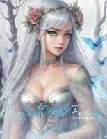Whimsical Dragon Fairies: Adult Coloring Book B0C9SHBPQ2 Book Cover