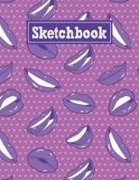 Sketchbook: 8.5 x 11 Notebook for Creative Drawing and Sketching Activities with Lips Themed Cover Design 1710446269 Book Cover