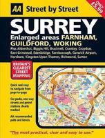 AA Street by Street Surrey Midi 0749528370 Book Cover