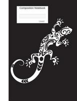Composition Notebook Lizard: College Ruled Book to Write in for School, Take Notes, for Kids, Students, Teachers, Homeschool, White Lizard Cover 1723486159 Book Cover