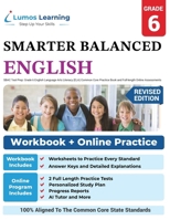 Sbac Test Prep: Grade 6 English Language Arts Literacy (Ela) Common Core Practice Book and Full-Length Online Assessments: Smarter Balanced Study Guide 1940484782 Book Cover